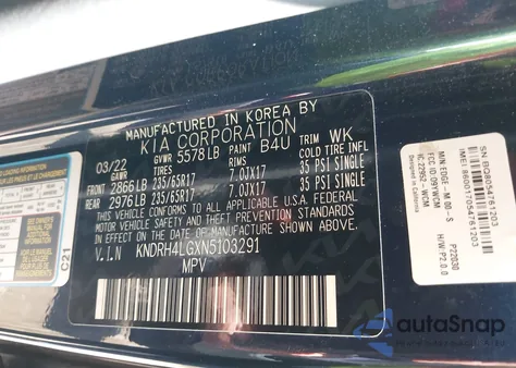 2022 Kia Sorento Hybrid Ex from USA, damaged, VIN KNDRH4LGXN5103291